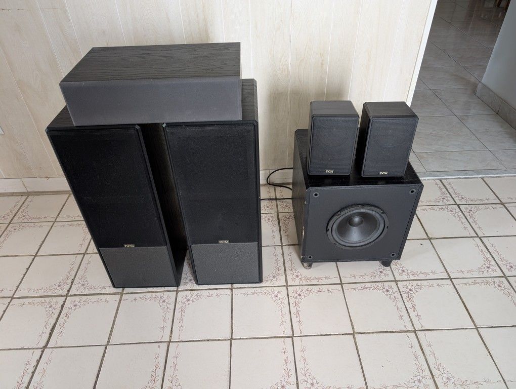 Full DCM Monitor Series Speaker Set – CX-27, CX-007, CX-CENTER, SUB-712