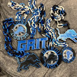 Detroit Lion Fan Chain Link
