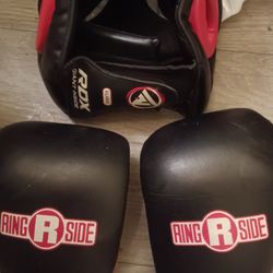 Boxing Gloves N Head Gear