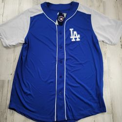 Majestic Los Angeles Dodgers Mesh Sleeve Sewn Logo Baseball Jersey Men's Size 