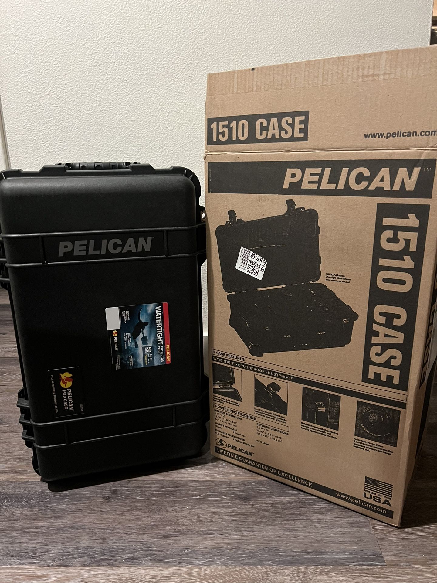 *New* Pelican 1510 W/ Padded Dividers