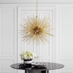 DESIGNER KELLY WEARSTLER Strada Medium Round Chandelier Retails for $2.299 - Asking $1200 Gild Finish