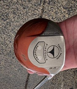 Taylormade Golf Titanium Firesole Tungsten 9.5 Driver Graphite shaft S-Flex Bubble 90 right Handed stiff Flex 44.25