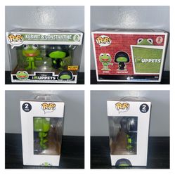Funko Pop DISNEY THE MUPPETS Kermit & Constantine 2-Pack Exclusive