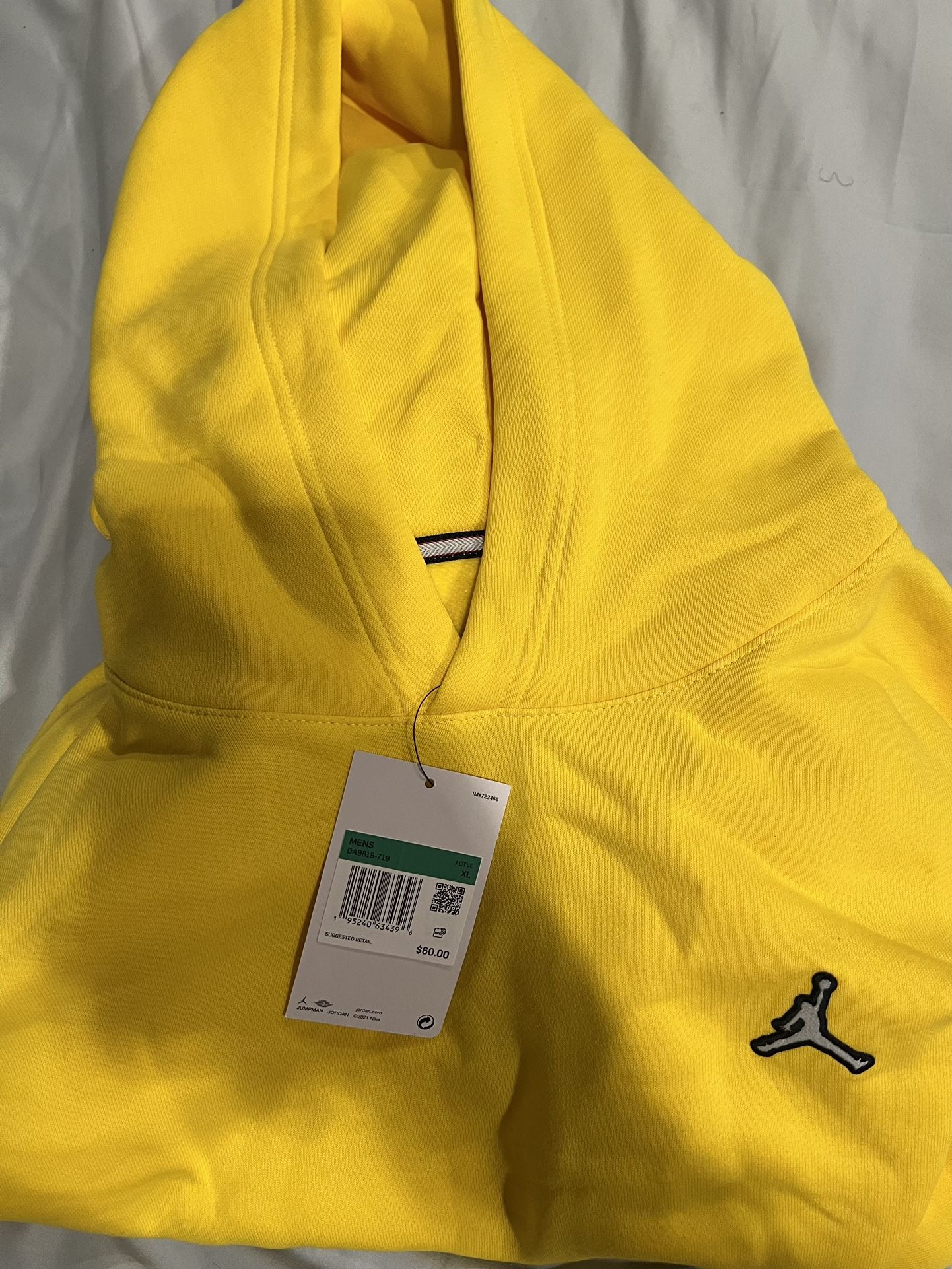 Brand new Yellow Jordan Hoodie