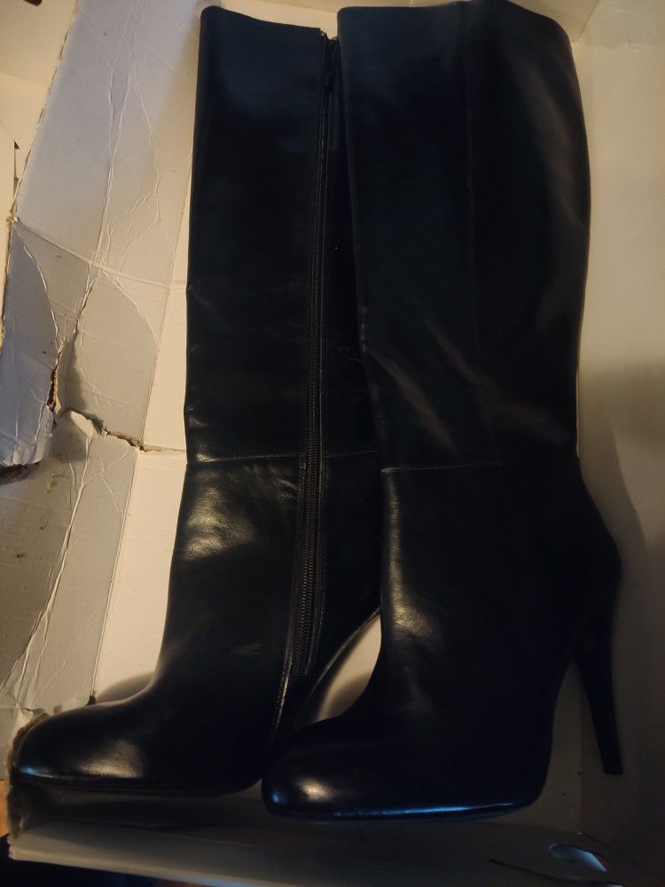  Aldo Morono 97 Black Woman's Boots Size 10