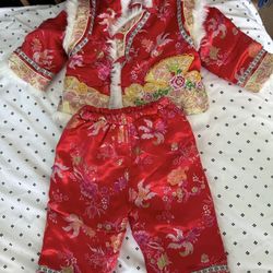 Toddler New Year Thick Suit For10-18 Months 