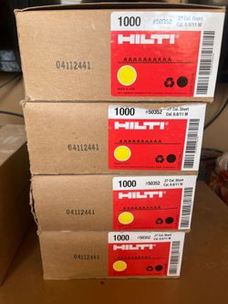 Hilti yellow strip loads