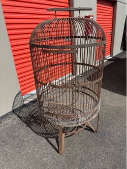 BIG BIRD CAGE. RADIUS 29.5 “ inches X. TALL   59” inches
