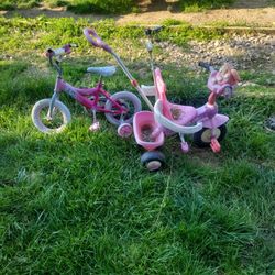 Disney Princess And Mini Mouse Bikes