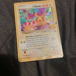 Rare Birthday Pikachu 