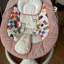 Pink Baby Swing 