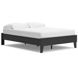 NEW Polifurniture Full Size Platform Bed Frame Black – Sealed in Box