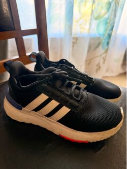 Little boy Adidas shoes