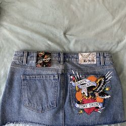 ED HARDY SKIRT Women L 