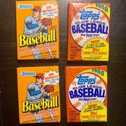 1980’s Unopened baseball Card Packs