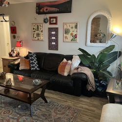 Black Leather Couch