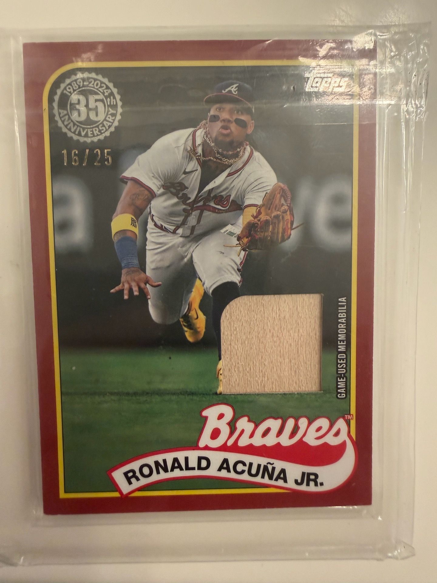 Ronald Acuna Topps Relic 16/25