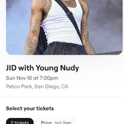 J.I.D. with Young Nudy 11/16 @ Petco Park 