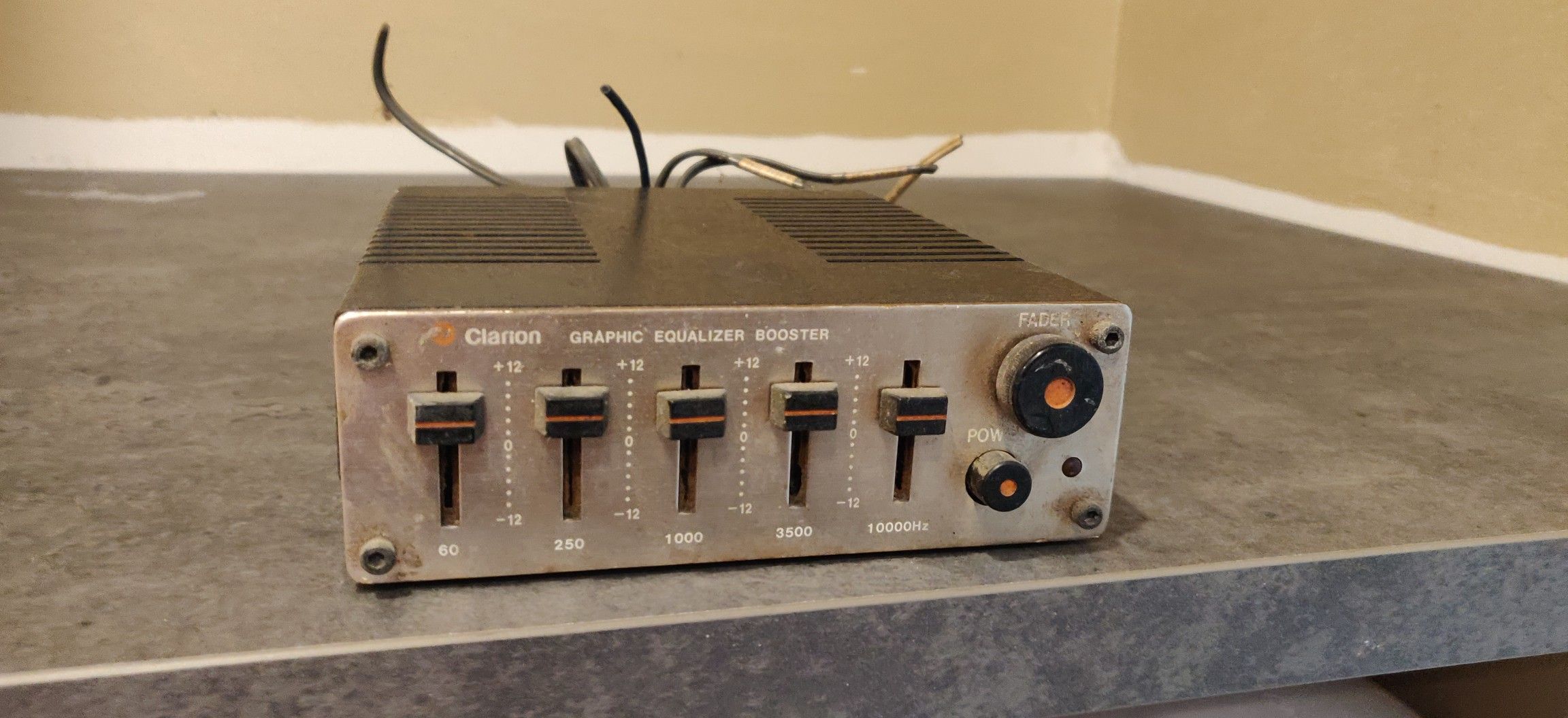 Vintage Clarion graphic equalizer booster