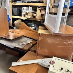 Desks, Cubicle Dividers, File Cabinets 