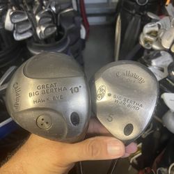 Callaway Golf Driver And Wood In Right Handed  Graphite shafts  
