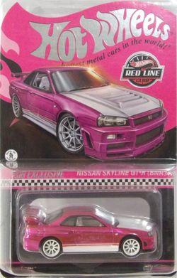 Hot Wheels RLC Nissan Skyline GT-R R34 Pink
