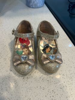 Disney Princess Gold Toddler Heels