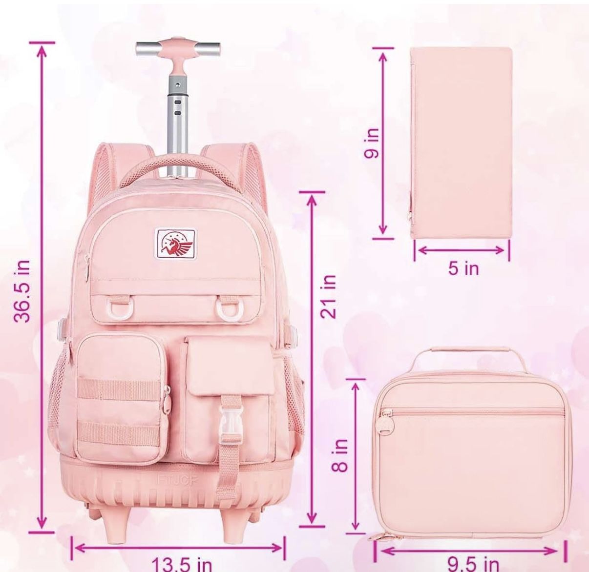 Wheeled Backpack For School Or Travel