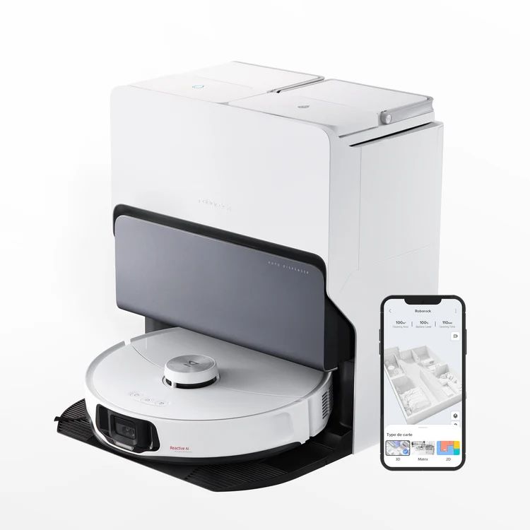 Roborock - S8 MaxV Ultra Robot Vacuum and Mop with FlexiArm Design Side Brush