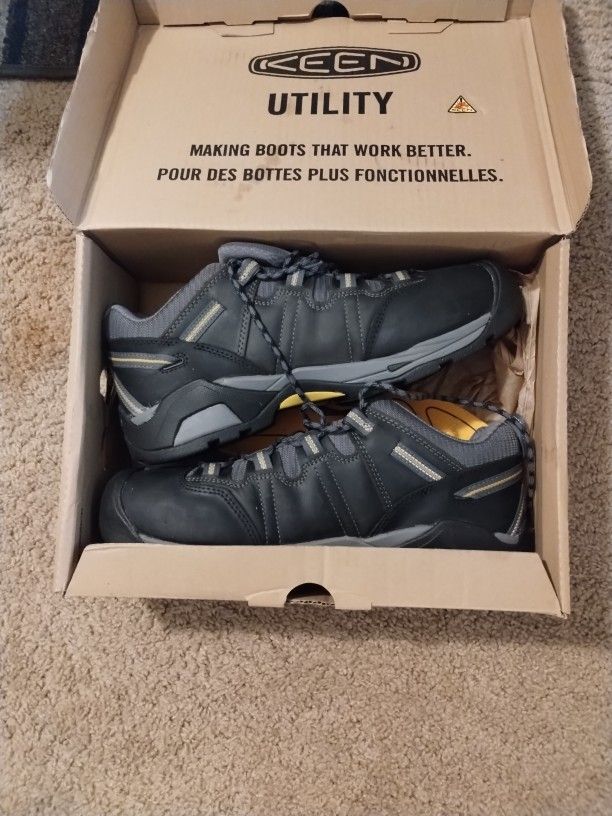 Size 14 Keen Detroit Utility Work Shoes Brand New In Box!!