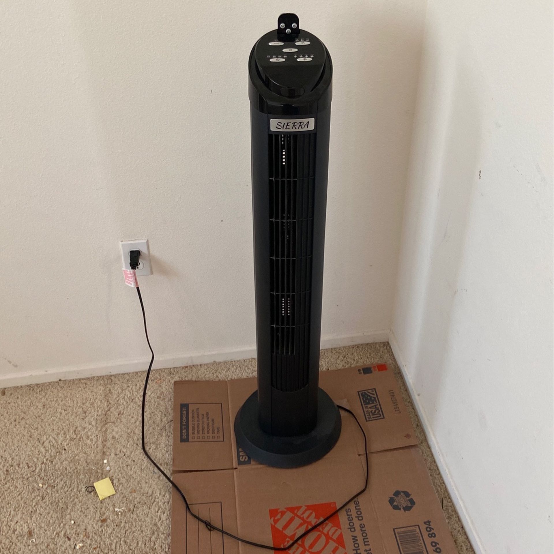 Sierra Tower Fan With Remote