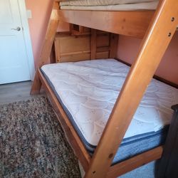 Bunk Bed with Ladder + 2 Mattresses | Great Condition