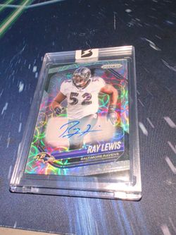 2025 Panini Prizm Ray Lewis auto # /100 Ravens