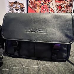Coach League Leather Messenger Bag
