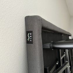 Rize Remedy Adjustable Bed Base (King) with Wood Headboard