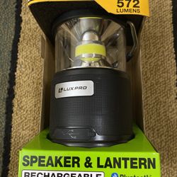 Lux Pro Speaker & Lantern Rechargeable Bluetooth Power Bank 572 Lumens Brand New 2 for $32