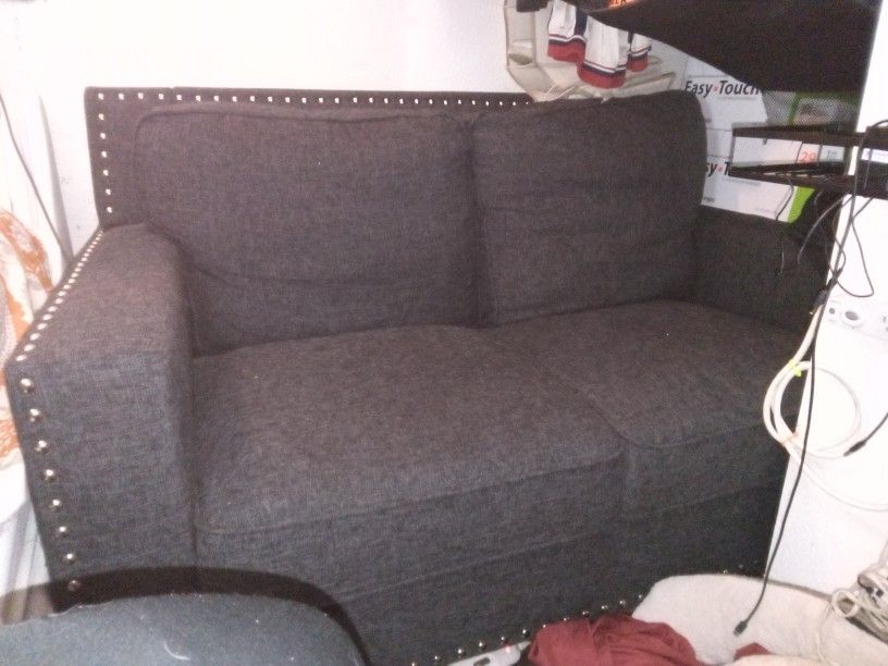 Brand New Gray Love Seat small