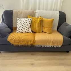 Sofa, Perfect Condition Dark Gray Sofa