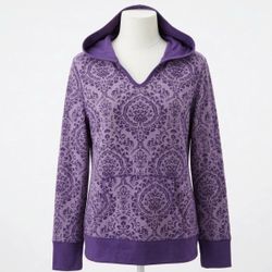 2xl Danskin Reversible Hooded Sweatshirt