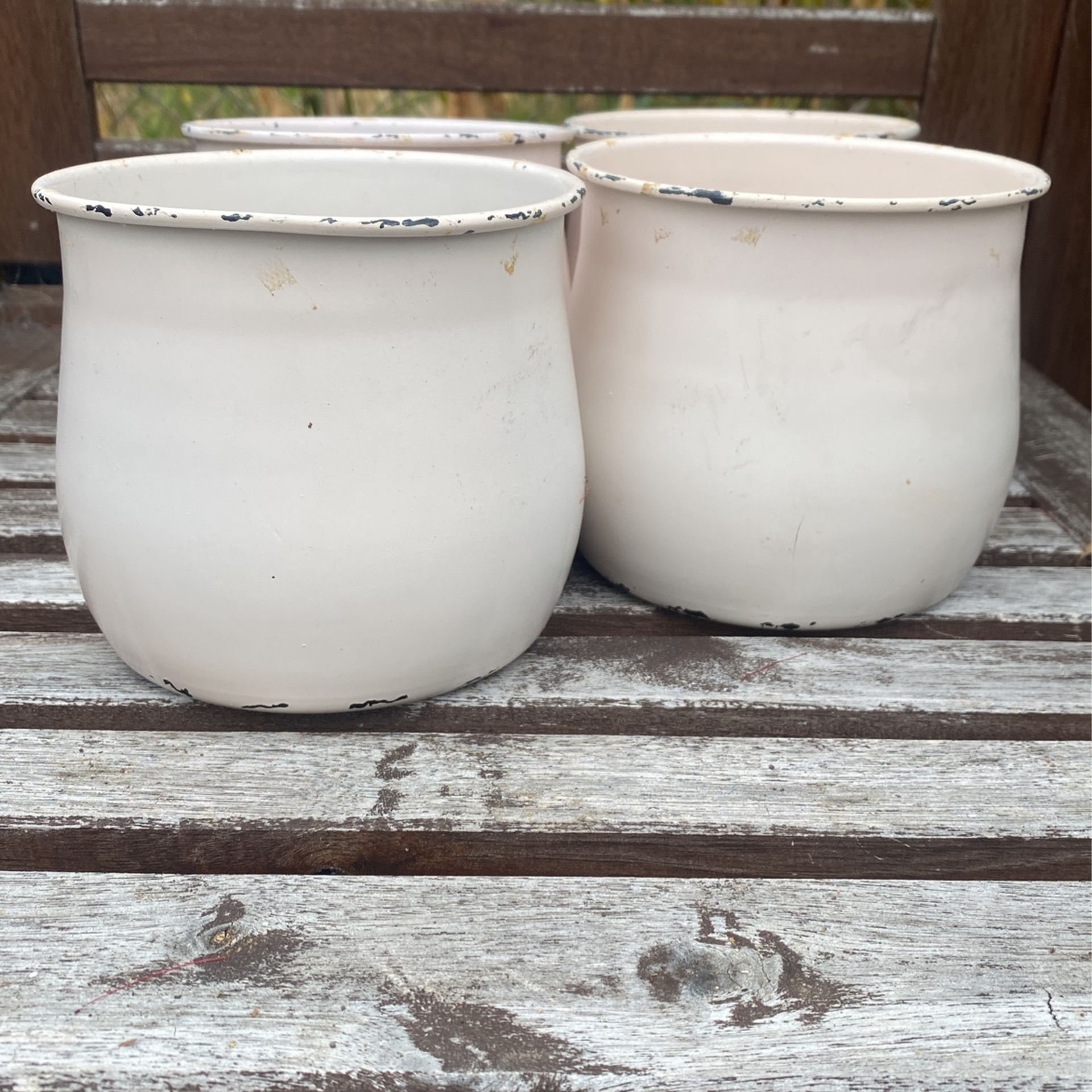 (4) Metal Rustic Pots for Sale in Vista, CA OfferUp