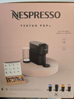 [Brand New!] Nespresso Vertuo Pop+ Coffee and Espresso Machine by De'Longhi, Liquorice Black