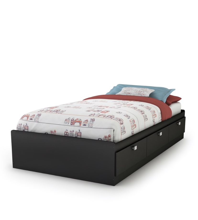 4 drawer queen bed and mattress