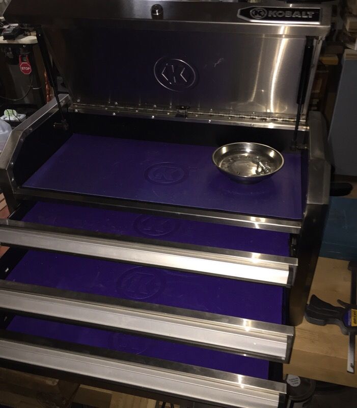 Kobalt 3 drawer stainless steel tool box