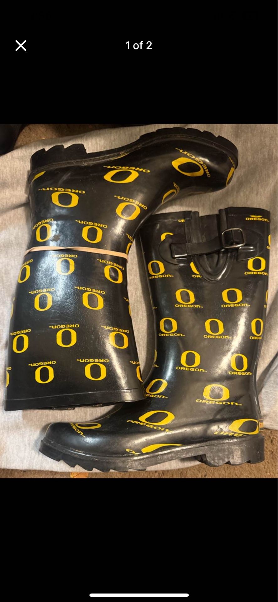 Oregon Ducks Women Boots 8 