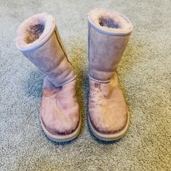 UGG Australia Pink Suede Boots Size 8