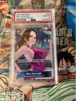 2023 ONE PIECE OP02-PARAMOUNT WAR BOX TOPPER #059 BOA HANCOCK PSA 10