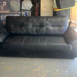 Black Leather Couch