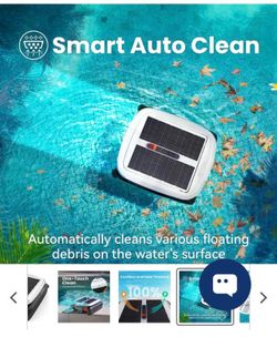 Vidapool Solar Powered Automatic Robotic Pool Skimmer Cleaner VPSC01