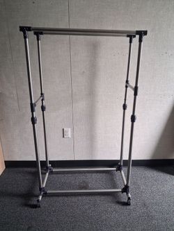 Adjustable Rolling Clothes Rack